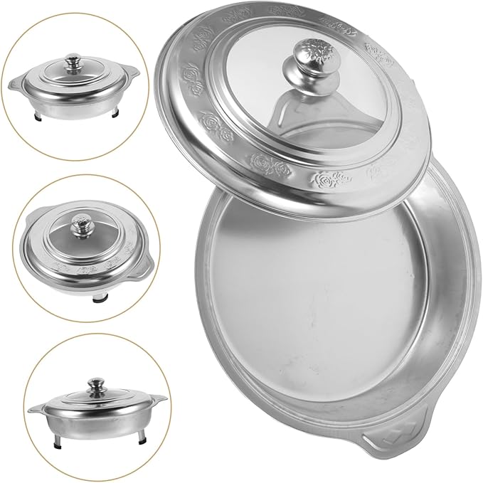 Stainless Steel Rectangular Buffet Serving Tray Lid for Catering Parties and Food Service Durable Food Holding Plate for Warm and Cold Dishes
