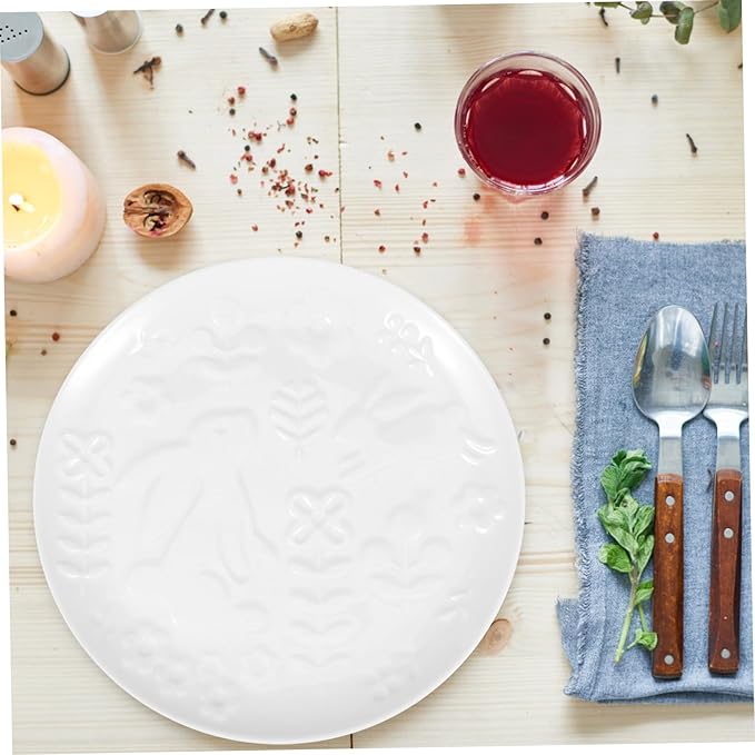 Ceramic Plates Home Food Plates Multi-function Serving Dish Unique Design Easy Clean