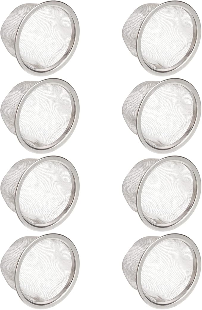 Luxshiny Stainless Steel Tea Filter Strainer Infuser for Loose Leaf Tea and Herbs Metal Mesh Strainer for Home Brewing 2.6 Inch Diameter
