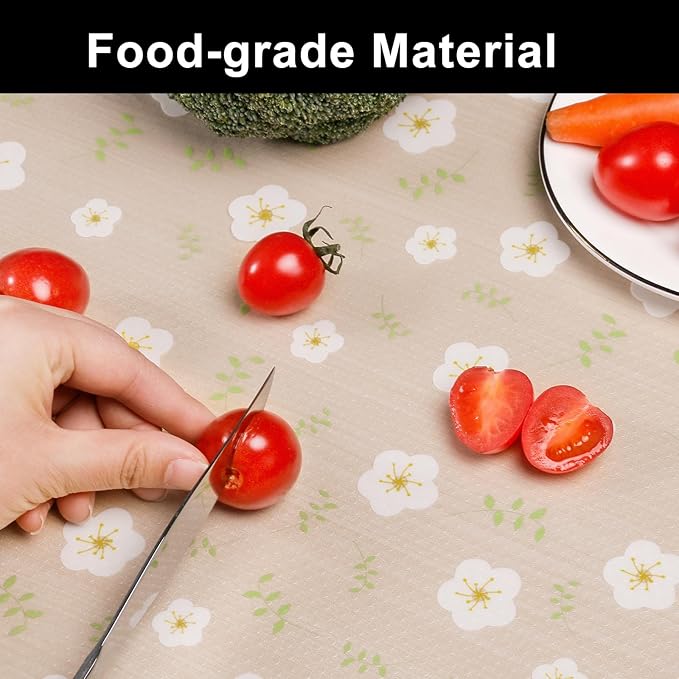 Cooyes Shelf Liner – Premium Non-Adhesive Cabinet & Drawer Liner for Kitchen – Waterproof Shelf Paper with Modern Pattern – Durable EVA Cabinet Mat – Easy to Cut （23.6" W x 236" L）