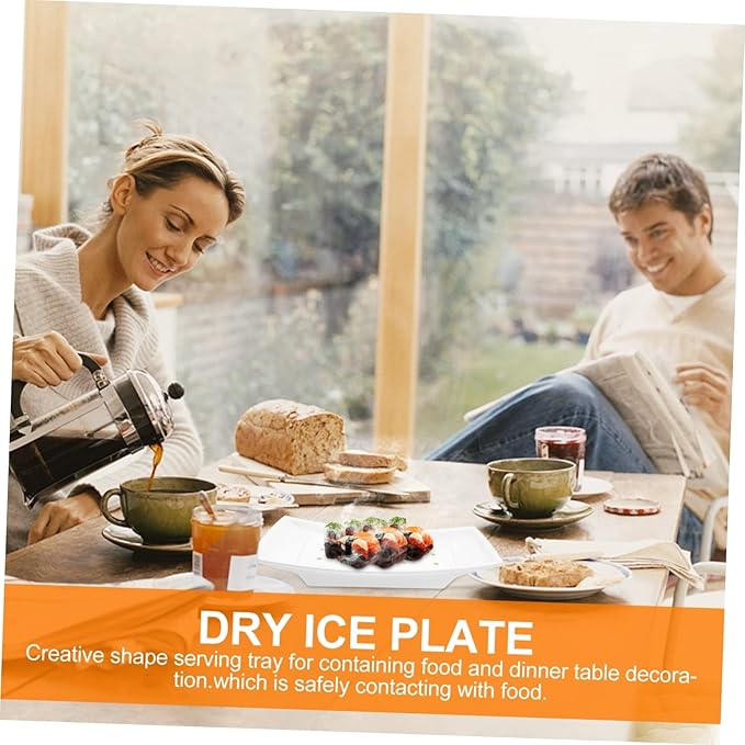 Mobestech 1pc Food Plate Creative Serving Tray for Restaurants and Home Use Compact Design - Materials Easy to Clean for Parties and Events