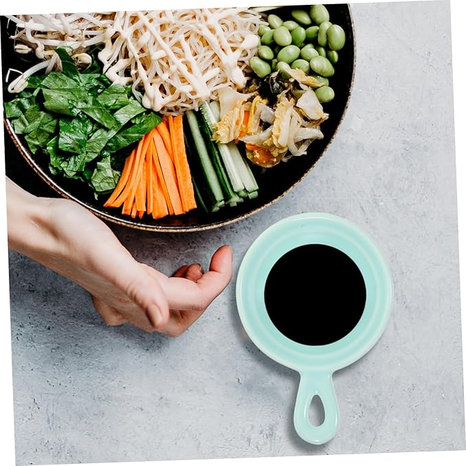4pcs Creative Ceramic Plates Japanese Style Appetizer Dishes Ergonomic Handles for Snacks Sauces Stylish Home Restaurant Use Versatile Dessert Holders Matte