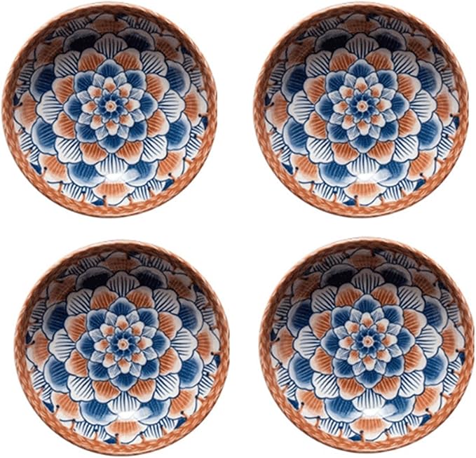 Appetizer Bowls Japanese Style Ceramic Dipping Bowls, Seasoning Dishes,Snack Plates, Applicability to Sushi, Soy Sauce, Dessert, Fruit and More. Salad Bowls (Color : B)