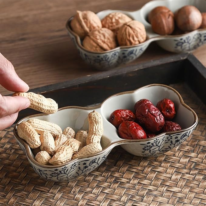 Sauce Dish Formatted Snack Bowl Dipping Plate Ceramic Commercial Cooking Seasoning Sauce Bowl Snack Plate Snack Plate(4-Piece)