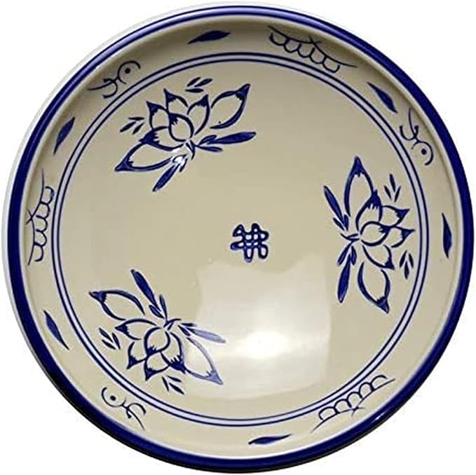 Dinnerware Set, Ceramics Dinner Sets Blue and White Ceramic Plate Deep Dish Shallow Bowl Soup Plate Rice Plate Dish