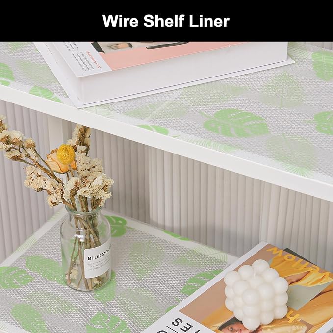 Cooyes Shelf Liner – Premium Non-Adhesive Cabinet & Drawer Liner for Kitchen – Waterproof Shelf Paper with Modern Pattern – Durable EVA Cabinet Mat – Easy to Cut (23.6" W x 236" L)