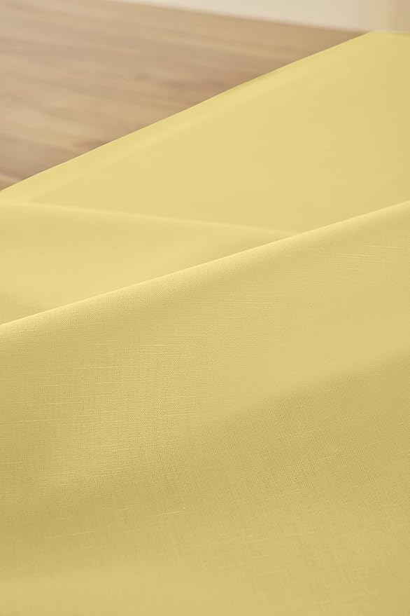 Solino Home Yellow Cotton Linen Placemats Set of 4 - Machine Washable Place Mats 14 x 19 Inch - Dru