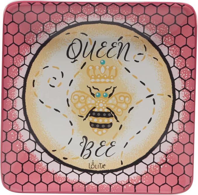 Certified International Lolita Lady Boss 6" Canape/Luncheon Plates, Set fo 4