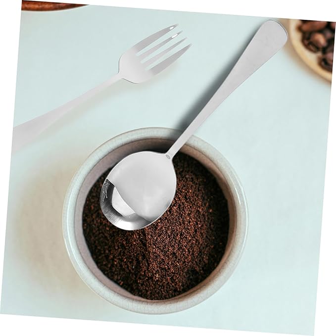 Alipis 2sets Travel Utensil Set Serving Spoon Set Reusable Silverware Party Tableware