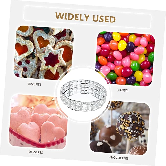 PRETYZOOM Silver Mirror Decorative Serving Tray Round Food Platter for Dresser Kitchen Living Room Stylish Display Tray for Snacks and Desserts Home Decor Accessory