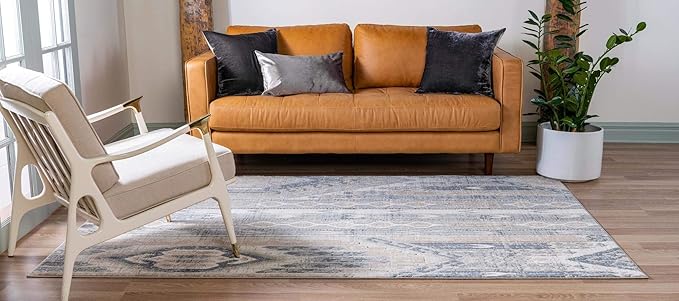 Rugs.com Oregon Collection Rug – 2' 2 x 3' Navy Blue Low-Pile Rug Perfect for Living Rooms, Large Dining Rooms, Open Floorplans