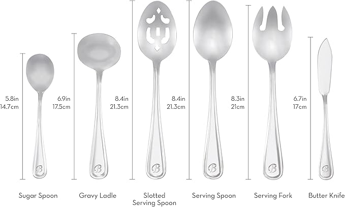 RiverRidge 46-Pc. Monogrammed Flatware, Service for 8, Marina Pattern - Q