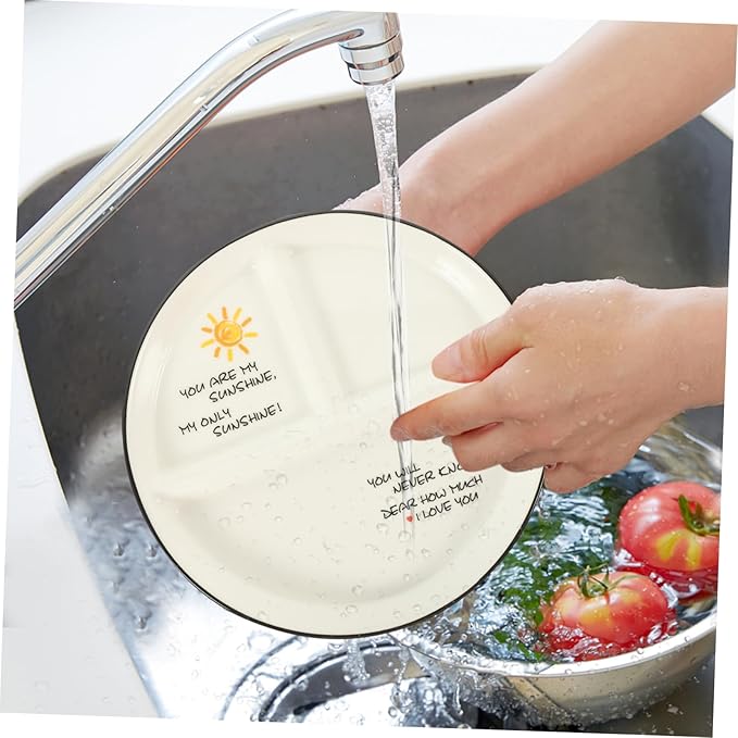 Ceramic Divided Plate Portion Control Bowl with Compartments for Party Restaurant Use Easy to Clean Stylish Design for Entertaining for Snacks Appetizers