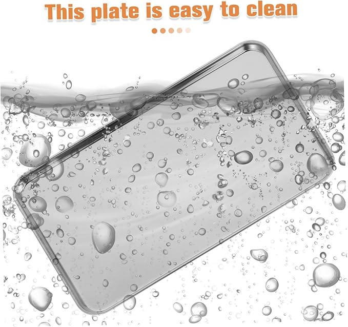 Stainless Steel Food Tray Lightweight Rectangular Serving Platter for Family Gatherings Parties Weddings Bars Restaurants Silver Plate Holder