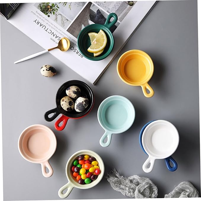 4pcs Dessert Tray Japanese Style Ceramic Plates Lids for Condiments Snacks