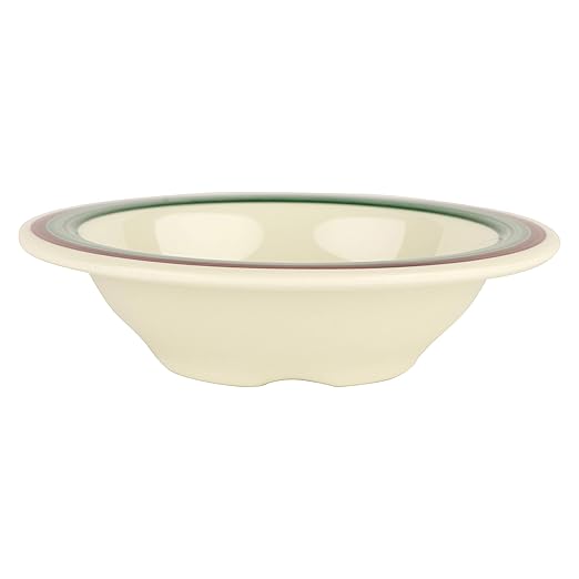 GET B-454-PO Melamine Narrow Rim Fruit/Dessert Bowl, 4.5 Ounce, Portofino (Set of 12)