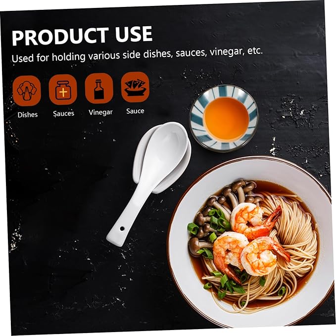 3pcs Ceramic Seasoning Dish Japanese Style Plates for Dipping Sauces Appetizers and Spices - Tableware for Family and Picnics