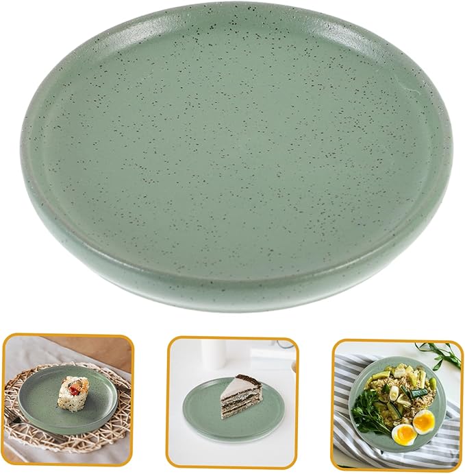 PRETYZOOM Vintage Ceramic Bone Dish Appetizer Plate Snack Tray Sushi Serving Plate Decorative Party