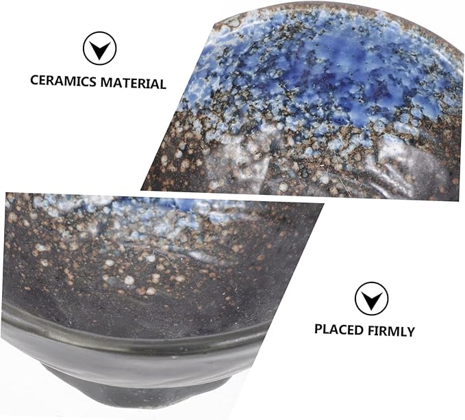 Cabilock 4pcs Ceramic Spice Dishes Sauce Holders Appetizer Plates Elegant Kitchen Accessories for Friends