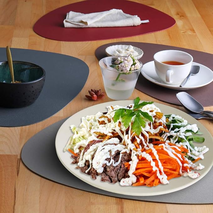 NA Set of 10 Large Dinner Plates 11 Inch, Reusable Wheat Straw Dessert Dishes, Round Pasta Salad Serving Plate, Unbreakabl Fiber Tableware for Party Steak Pizza (Green)