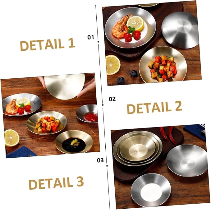 GLEAVI 2pcs Sauce Dish Appetizer Serving Plates for Dipping Sauces Seasonings and Dressings Easy to Clean for Entertaining and Housewarming
