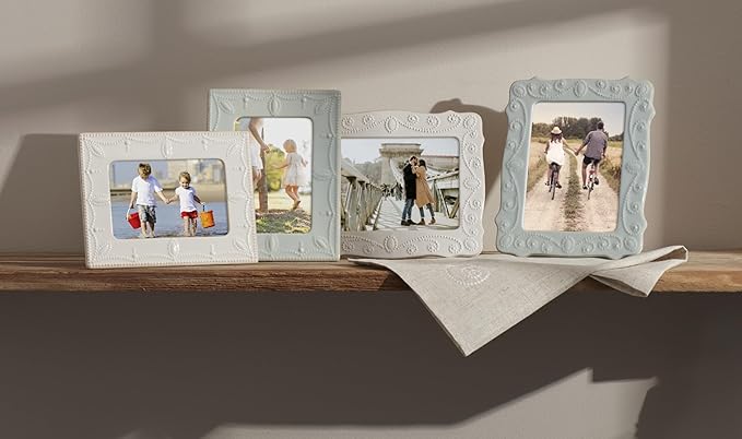 Lenox French Perle Ice Blue 5" X 7" Frame - 869601
