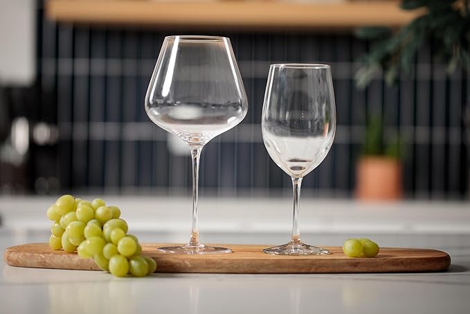 Balthazar Giant Wine Glass - Premium Crystal Wine Glasses Set of 2 - Fits Entire 750 ml Bottle