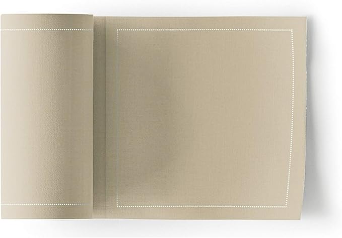 MY DRAP Cocktail Napkins, Reusable Cotton Napkins on a Roll 4.5 x 4.5 IN (100 Napkins, Sand)