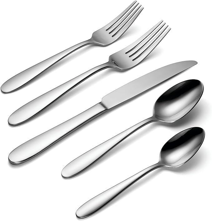 Oneida H110042A Eve 42 Piece Everyday Flatware Set, Service For 8