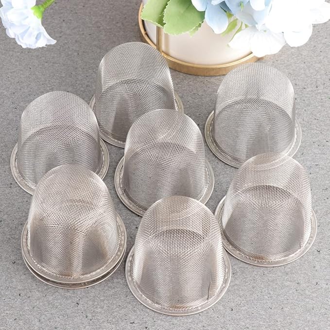 10pcs Teapot Filter Liner Tea Filter Strainer Metal Tea Infuser Tea Cup Strainer Tea Strainer for Loose Tea Fine Mesh Tea Strainers Tea Filters for Loose Tea Metal Tea Strainer