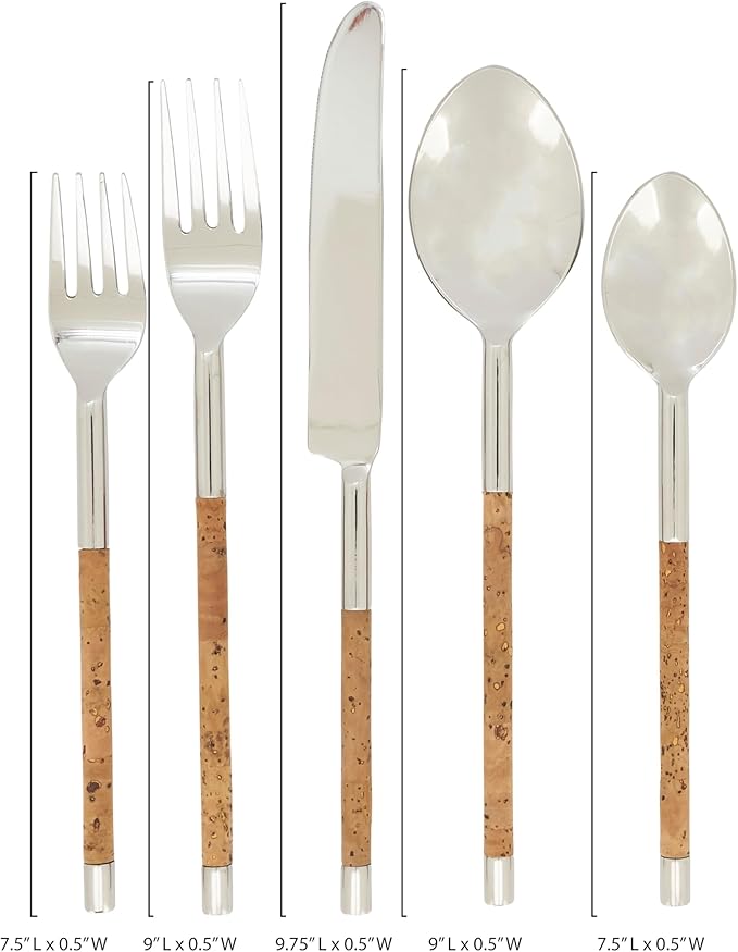 Artisan Cork-Handled Flatware Set