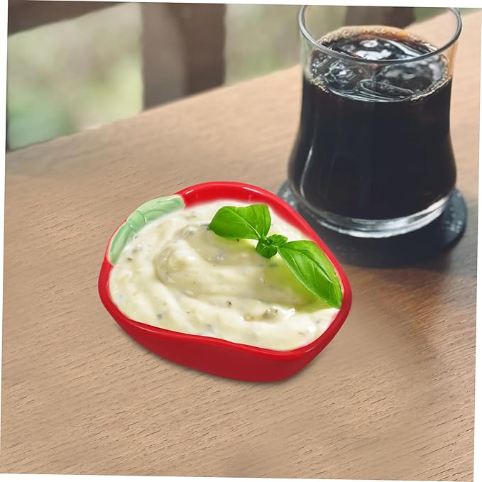 IMIKEYA Ceramic Appetizer Plate Dinner Bowls Side Dish Bowls Dip Plate for Sushi