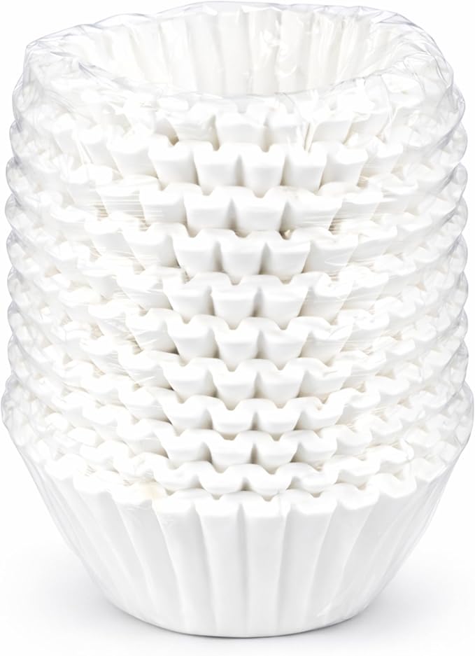Katy’s Large Coffee Filters (9.5” x 4.5”) for 12-Cup BUNN, Fetco & Curtis Coffee Machines - Tall Walls, No Ground Overflow - Commercial Coffee Filters for Businesses (500 Count Bulk Pack)