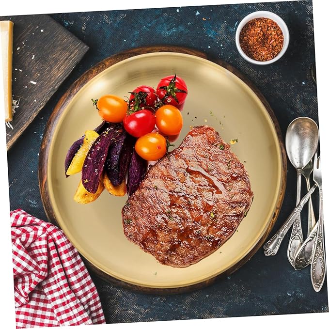 2pcs Multifunctional Barbecue Plate Ring Holder Serving Trays for Home Decor