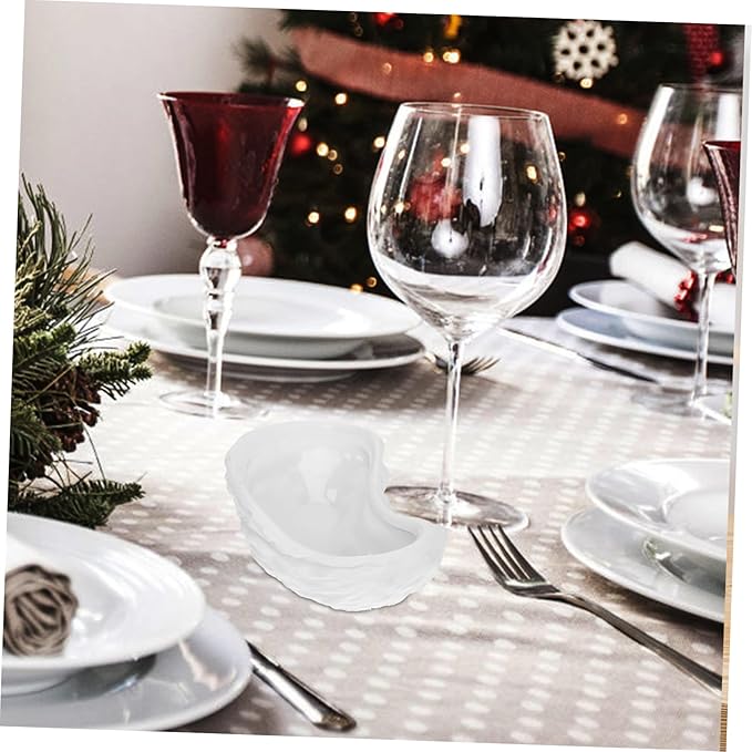 Cabilock Delicate Ceramic Sauce Dipping Plate Pure White Seasoning Dish for Home Restaurant and Buffet Use Soy Sauce Bbq and More