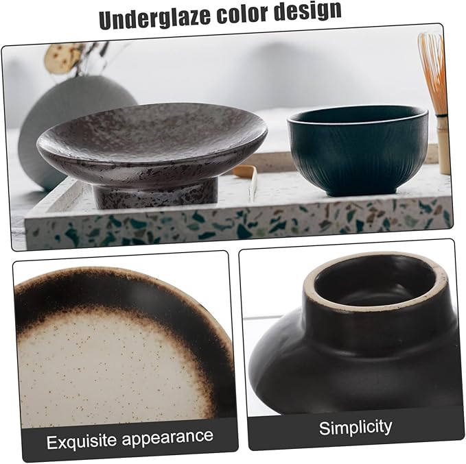 3pcs Ceramic Sauce Dish Japanese Style Appetizer Plates for Dipping Condiment Storage and Seasoning for Home and Restaurant Use Easy to Clean and Maintain
