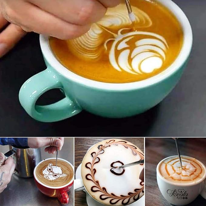 Frother Cup Stainless-steel Steam Pitcher – Espresso Accessories Milk frothing Pitcher Coffee Froth Jug Latte Art Steamer Pitcher 20 Oz Multicolor 600ml