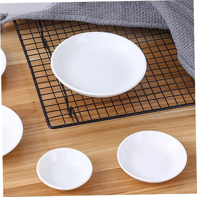 PRETYZOOM 6pcs Ceramic Dipping Dishes for Sauces and Condiments Seasoning Plates for Home and Restaurant Use Your Dining