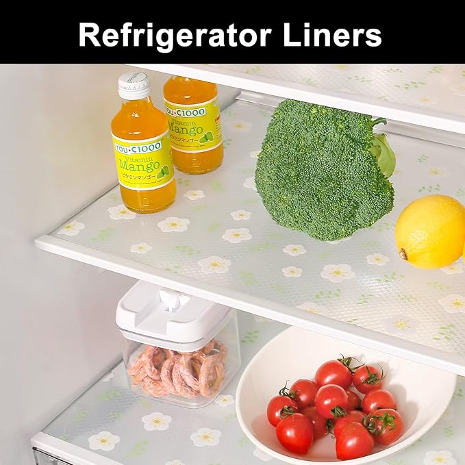 Cooyes Shelf Liner – Premium Non-Adhesive Cabinet & Drawer Liner for Kitchen – Waterproof Shelf Paper with Modern Pattern – Durable EVA Cabinet Mat – Easy to Cut （11.8" W x 360" L）