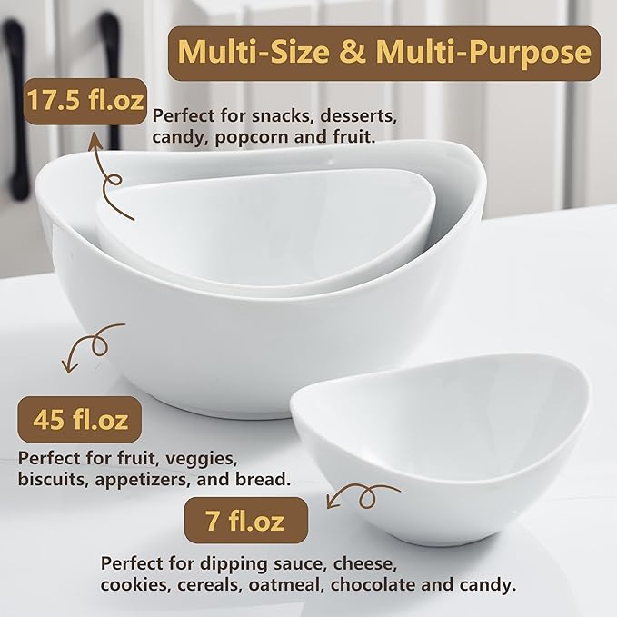 Gomakren 3 Tiered Oval Serving Bowl With Collapsible Metal Rack, Chip and Dip Serving Set, Dessert Appetizer, Candy, Fruit, Vegetable Bowl Set, Christmas Serving Bowls For Entertaining (Black Stand)