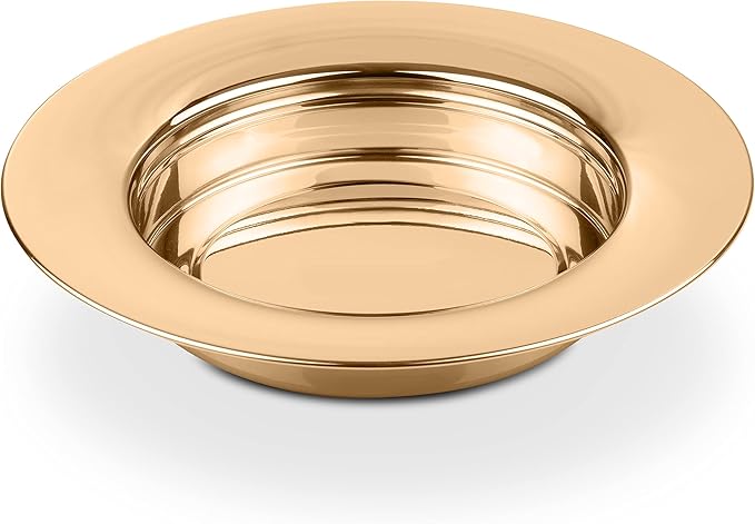 (Bread Tray) Gold Premium Communion Trays for Churches | Stainless Steel Communion Ware Set, Supplies