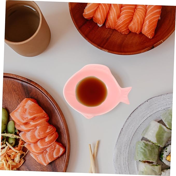 Fish Shape Snack Plate Ceramic Sauce Dishes Kitchen Tableware Seasoning Sauce Plates