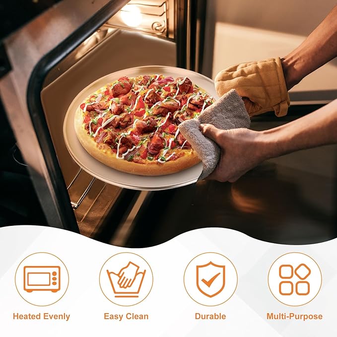 8 Pack Personal Pizza Pans 8 Inch Pizza Pans Stainless Steel Pizza Pan Set Small Round Pizza Pan for Oven Metal Pizza Plates Platter Pizza Baking Sheet Pizza Tray for Serving Cooking Grilling
