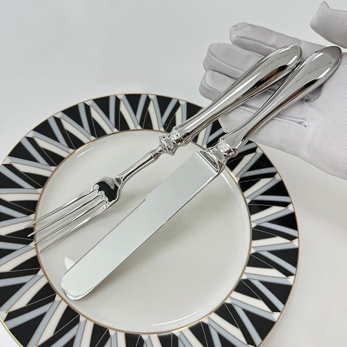 84-pcs Silverware Set with Shell-shaped spoons Cutlery Flatware for 14 Utensils 18/10 Stainless Steel Flatware Sets Utensil Premium Spoons Knife Fork for Kitchen Restaurant Banquet Wedding Christmas