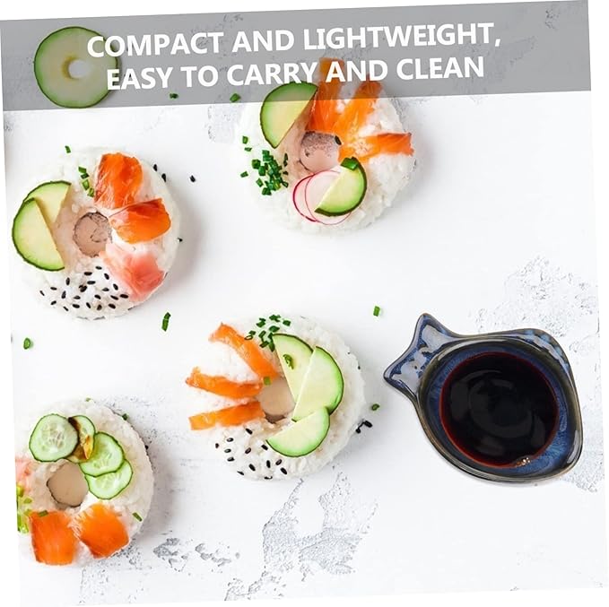Animal Shaped Dip Plate Ceramic Serving Bowl Appetizer Plate for Boys and Girls