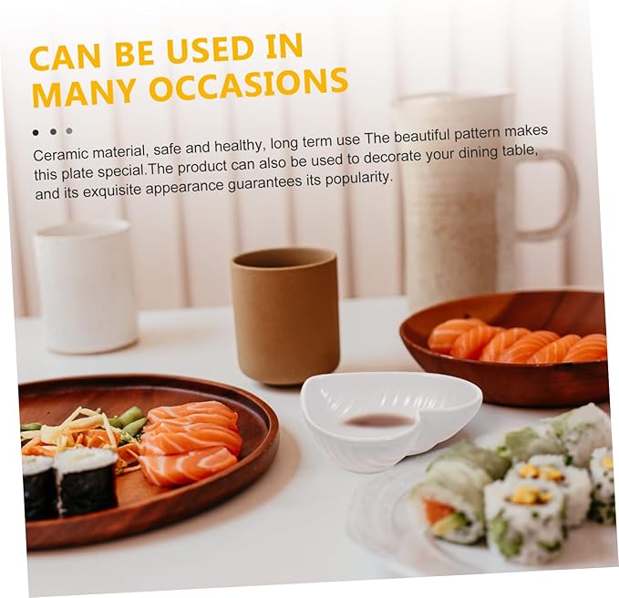 Heart-Shaped Ceramic Seasoning Dishes 4-Piece Set White for Sauces and Condiments for Appetizers and Charcuterie Boards