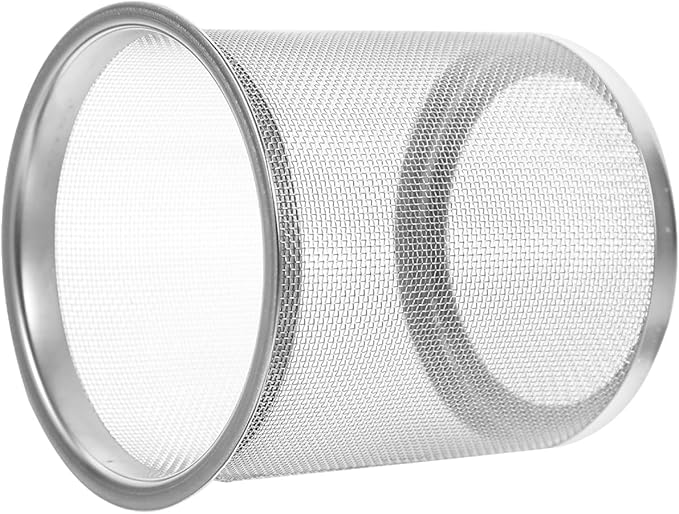 Stainless Steel Tea Strainer for Teapot with Extended Chain Hook Loose Leaf Tea Infuser Basket Metal Filter for Home Brewing