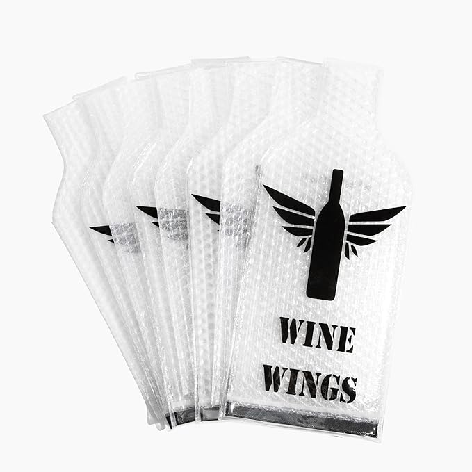 UPGRADED 4 Pack [8 pcs] Reusable Wine Bags for Travel, Leakproof Wine Bottle Protector Sleeves Carrier, Suitcase Airplane Cruise Car, Alcohol Liquor Case