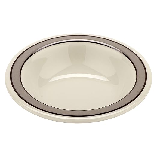 GET B-454-CA Melamine Narrow Rim Fruit/Dessert Bowl, 4.5 Ounce, Diamond Cambridge (Set of 12)