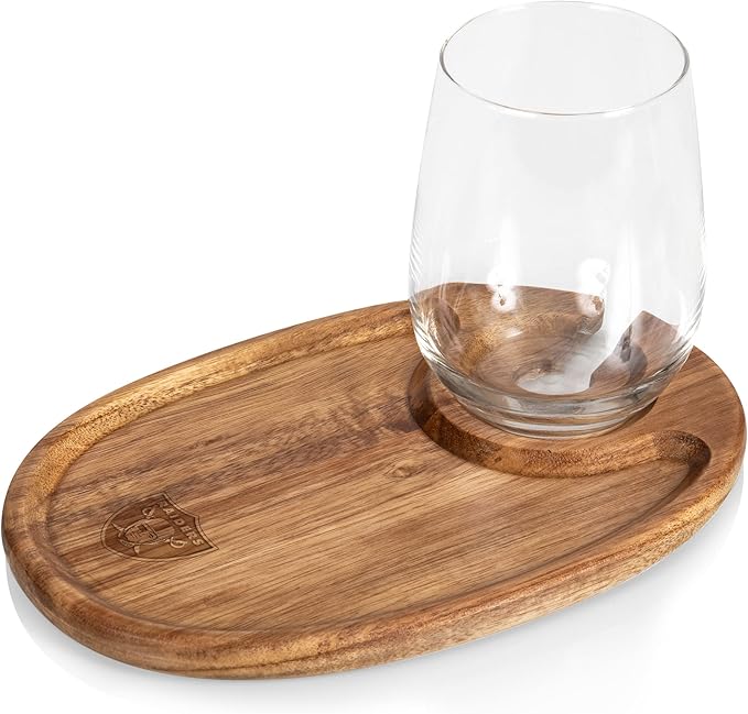PICNIC TIME NFL unisex-adult NFL Wine Appetizer Plate Set Of 4